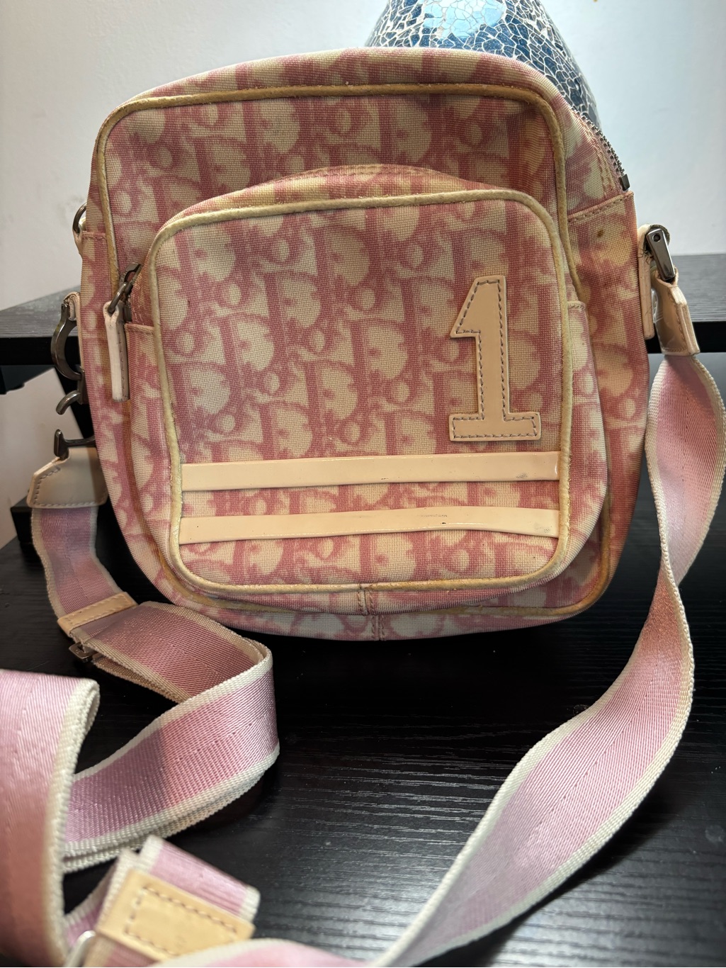 Vintage Christian Dior Pink Trotter No. 1 Crossbody Bag Galliano Era Project Bag